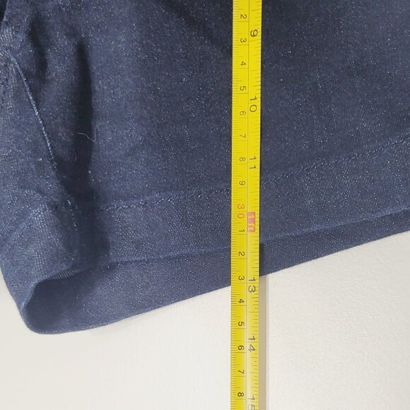 Tommy Women's Blue Cotton Blend Pockets Denim Flat Front Chino Short Size 0 - Picture 10 of 12